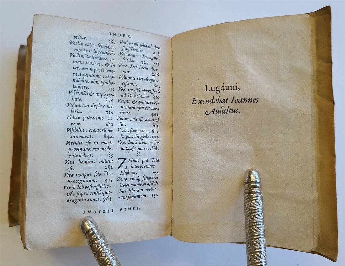 1553 Elucidatio paraphrastica in librum D. Iob by Franz Titelmans antique VELLUM - 7