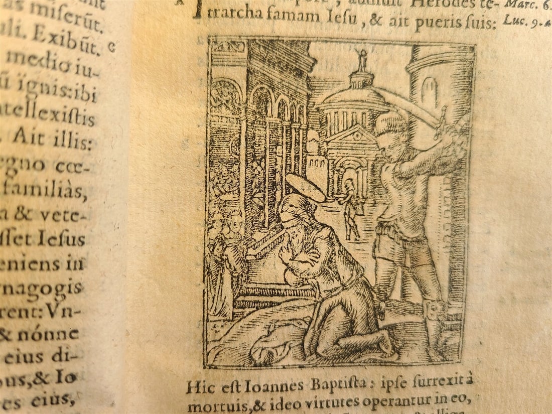 1578 BIBLE ILLUSTRATED in LATIN antique NEW TESTAMENT TESTAMENTI NOVI scarce 16c - 6