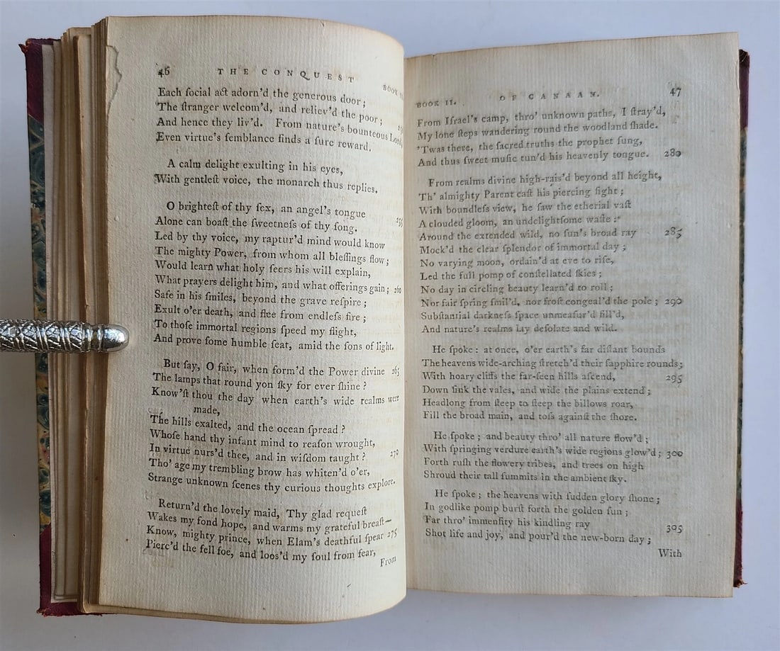 1788 THE CONQUEST of CANAAN a POEM antique POETRY - 4