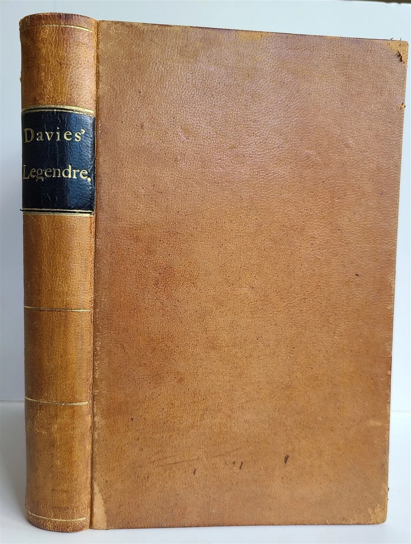 1861 ELEMENTS of GEOMETRY & TRIGONOMETRY from LEGENDRE WORKS antique in ENGLISH - 2