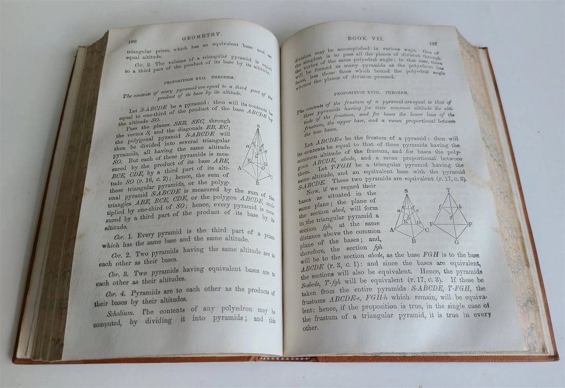 1861 ELEMENTS of GEOMETRY & TRIGONOMETRY from LEGENDRE WORKS antique in ENGLISH - 4