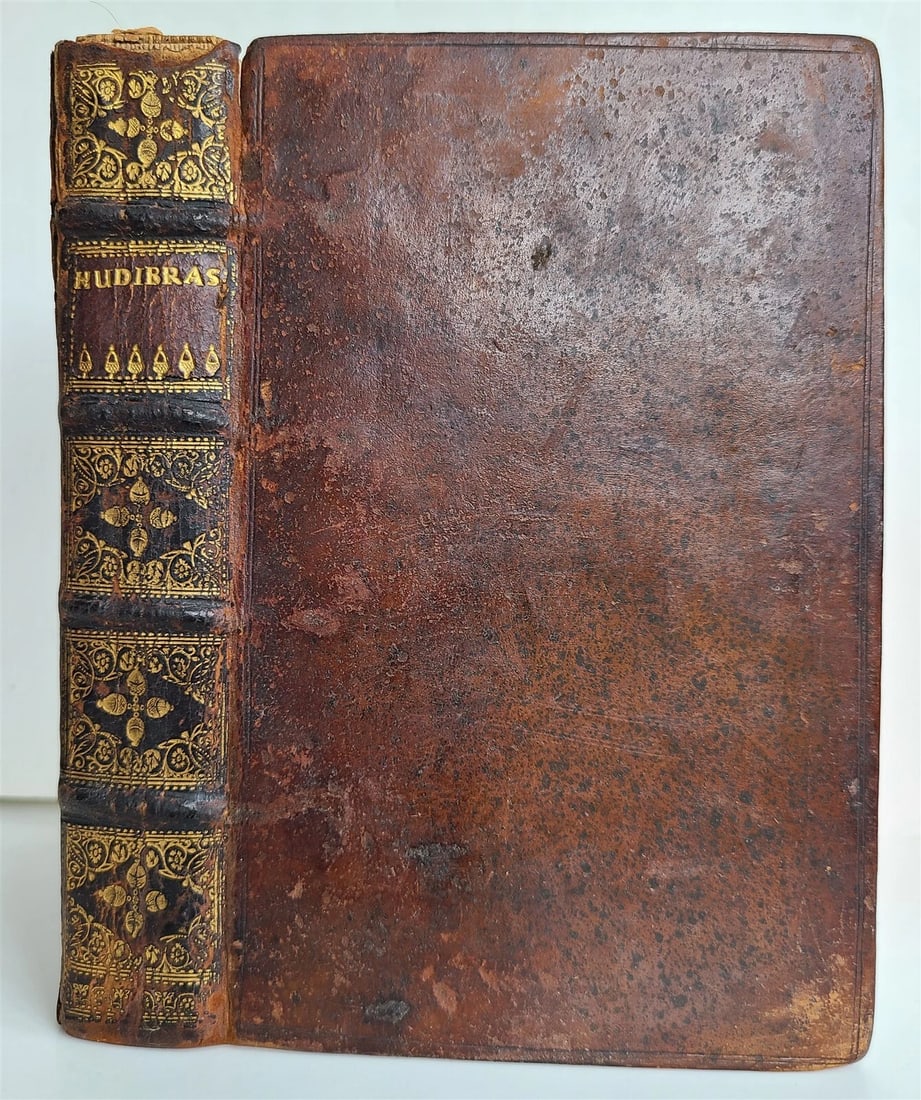 1684 HUDIBRAS by SAMUEL BUTLER antique in ENGLISH POLITICAL SATIRE poetry 1st ed - 2