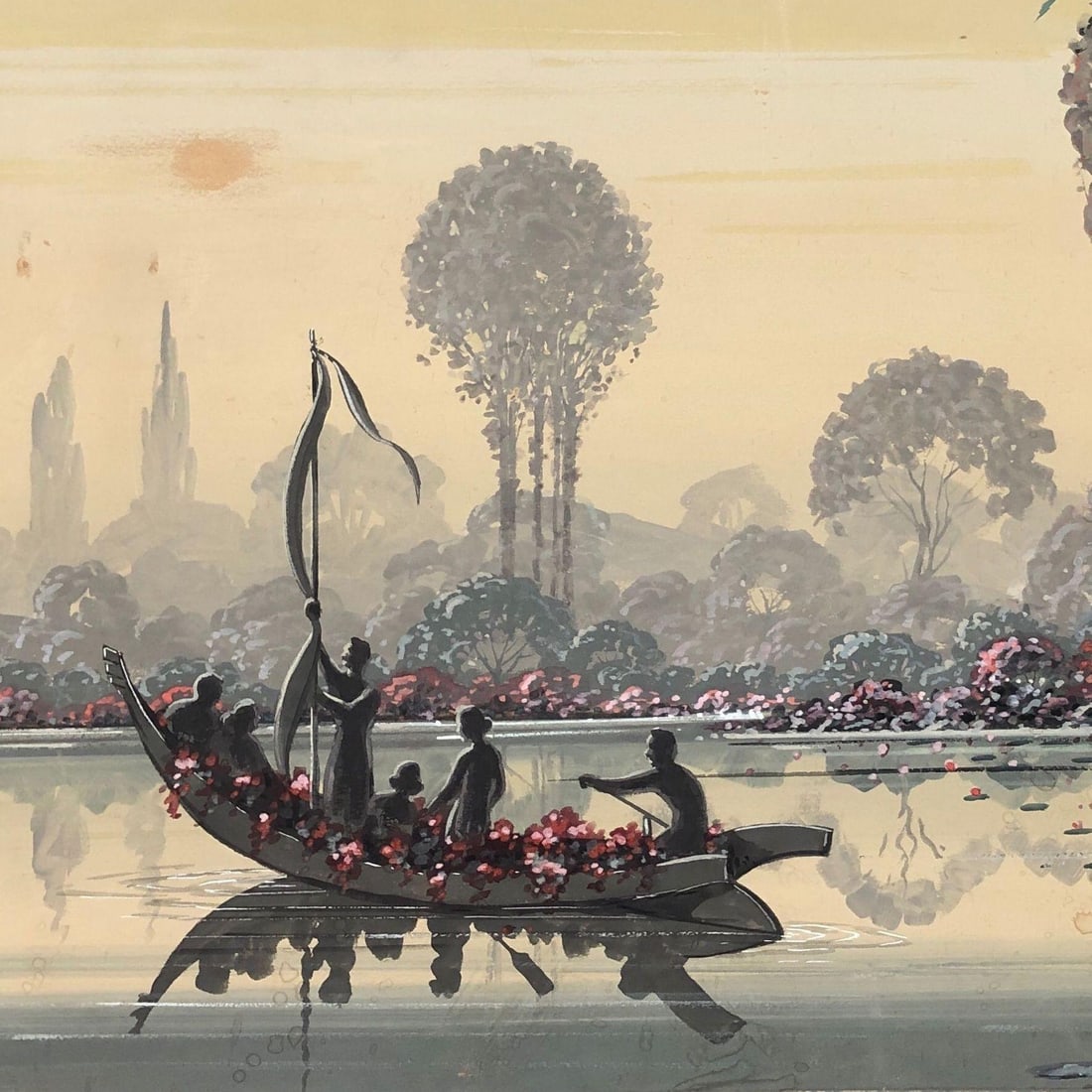 Restored Mid Century native Hawaiian Lake Painting in Original Frame by Seay - 5