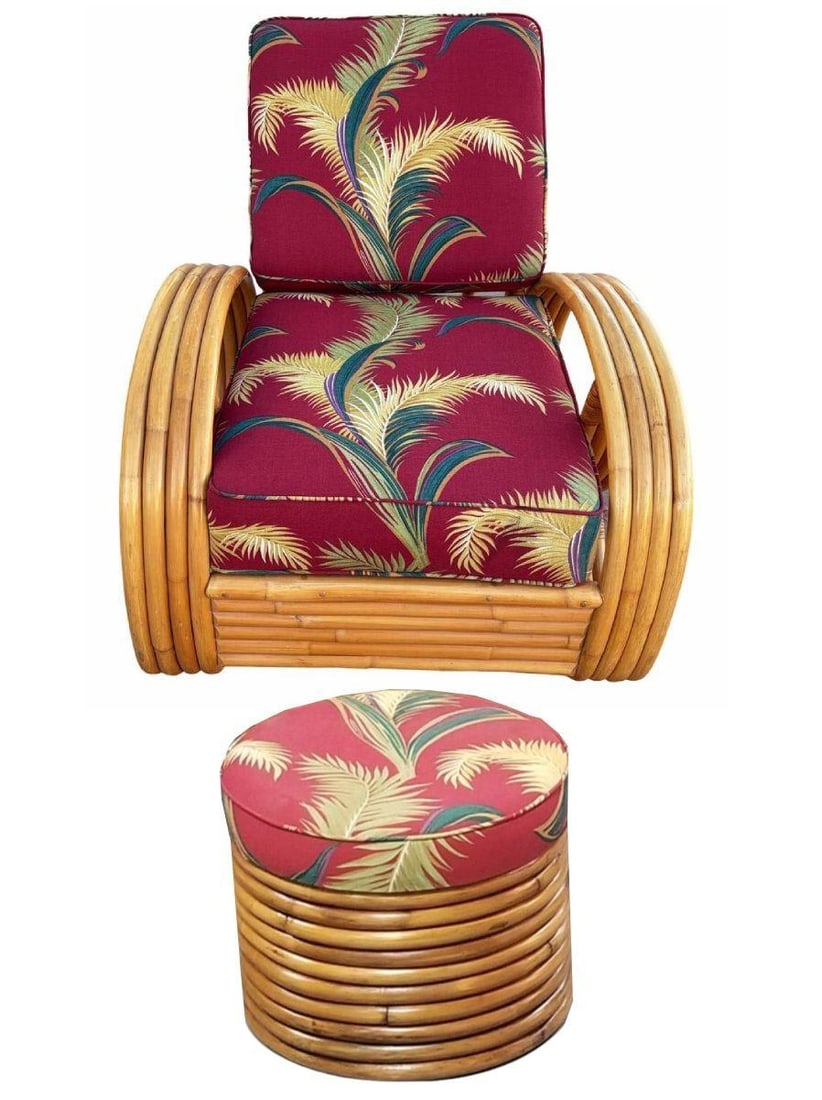 Restored Rattan 3/4 Pretzel Arm 3 Piece Living Room Set - 9