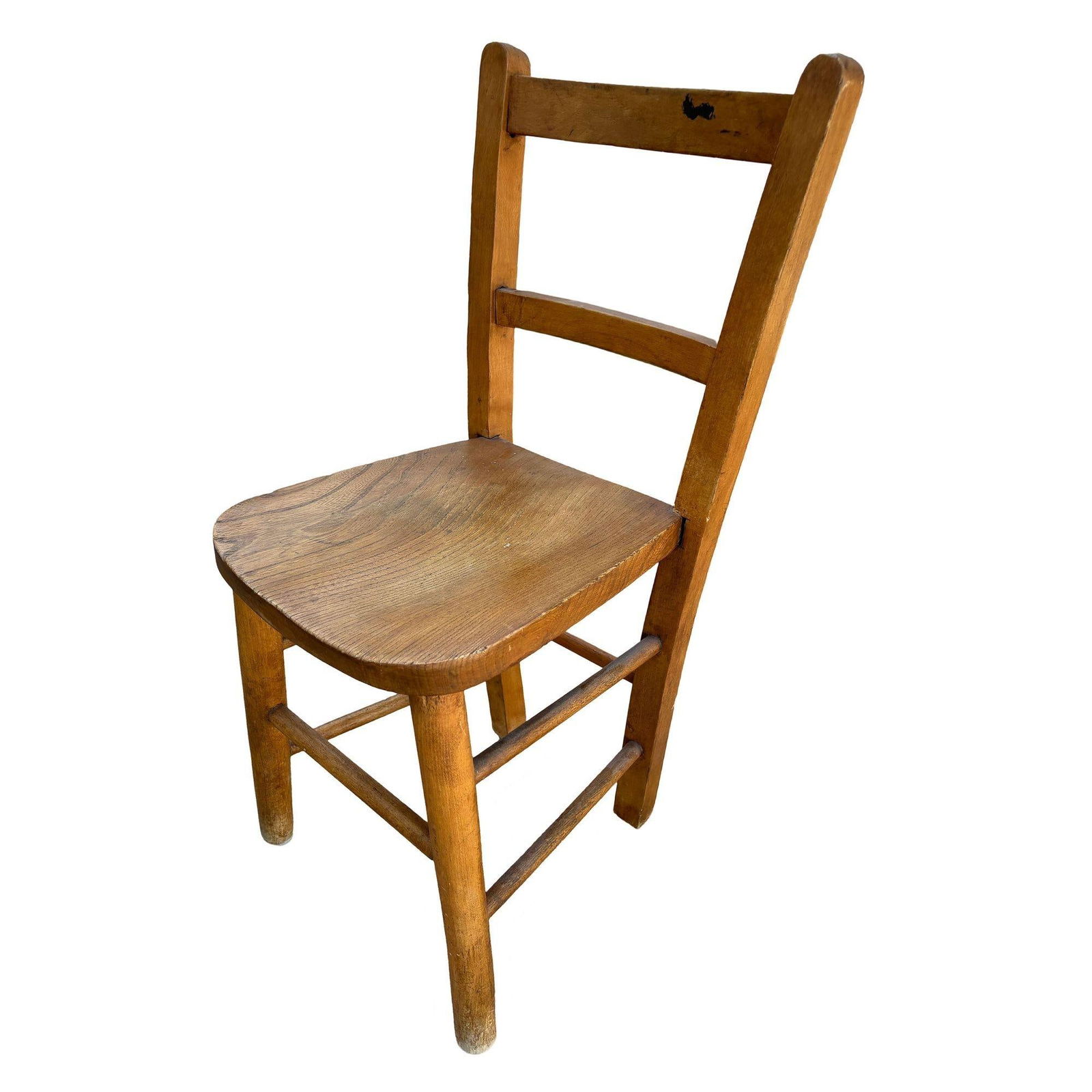 1950s Oak Child's Chapel School Chair by Elm and Beech - 3