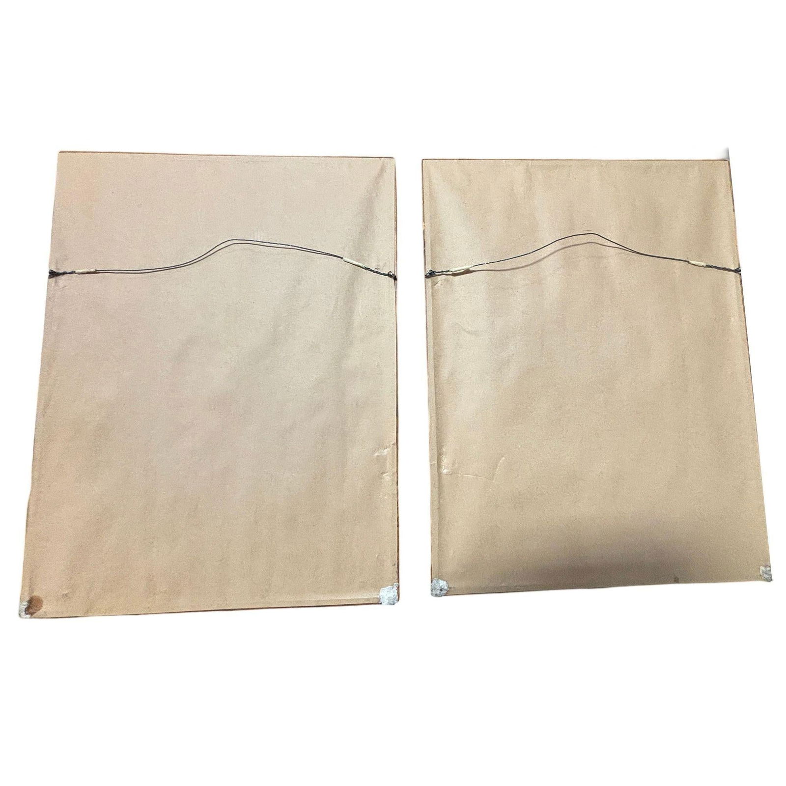 Vintage Matson Lines Hawaiin Cruise Ship Menu Covers in Bamboo Frame - Pair - 6