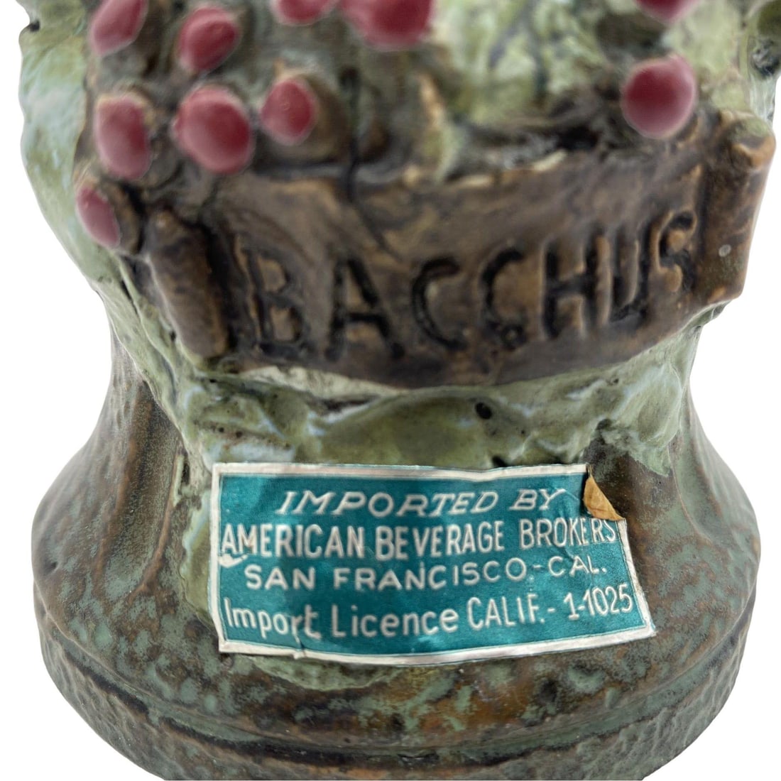 Girolamo Luxardo Ardo Cherry Wine Bacchus Bust Decanter, Sealed - 6