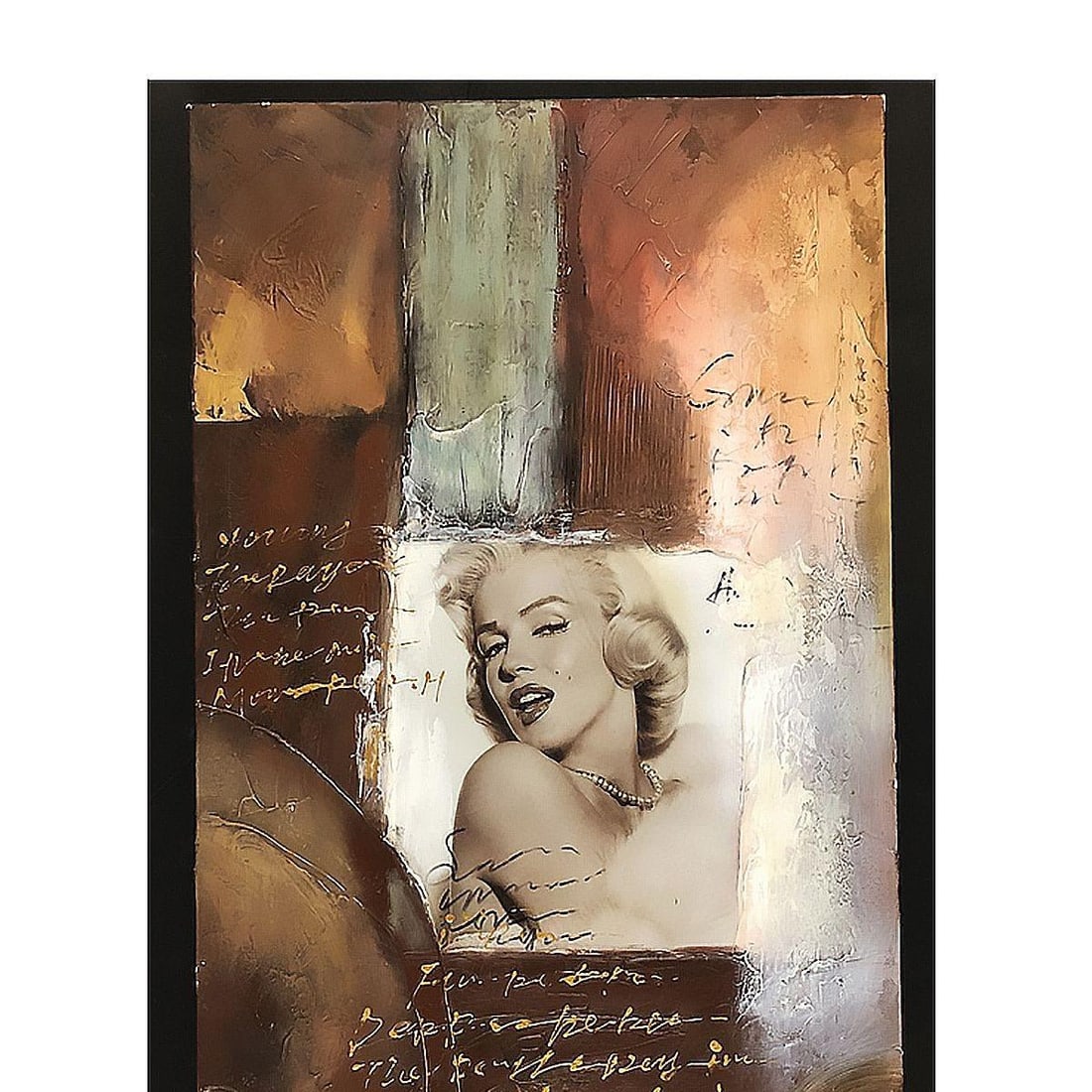 Post-Modern Marylin Monroe Mixed Media Painting - 3