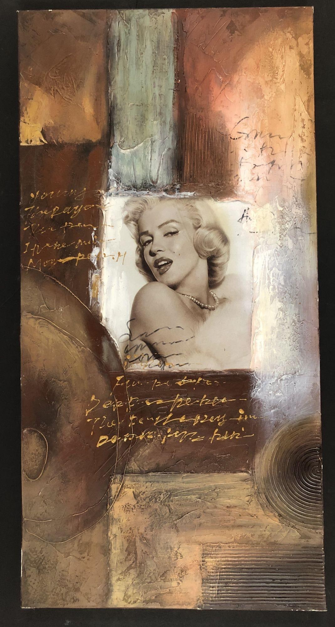 Post-Modern Marylin Monroe Mixed Media Painting - 8
