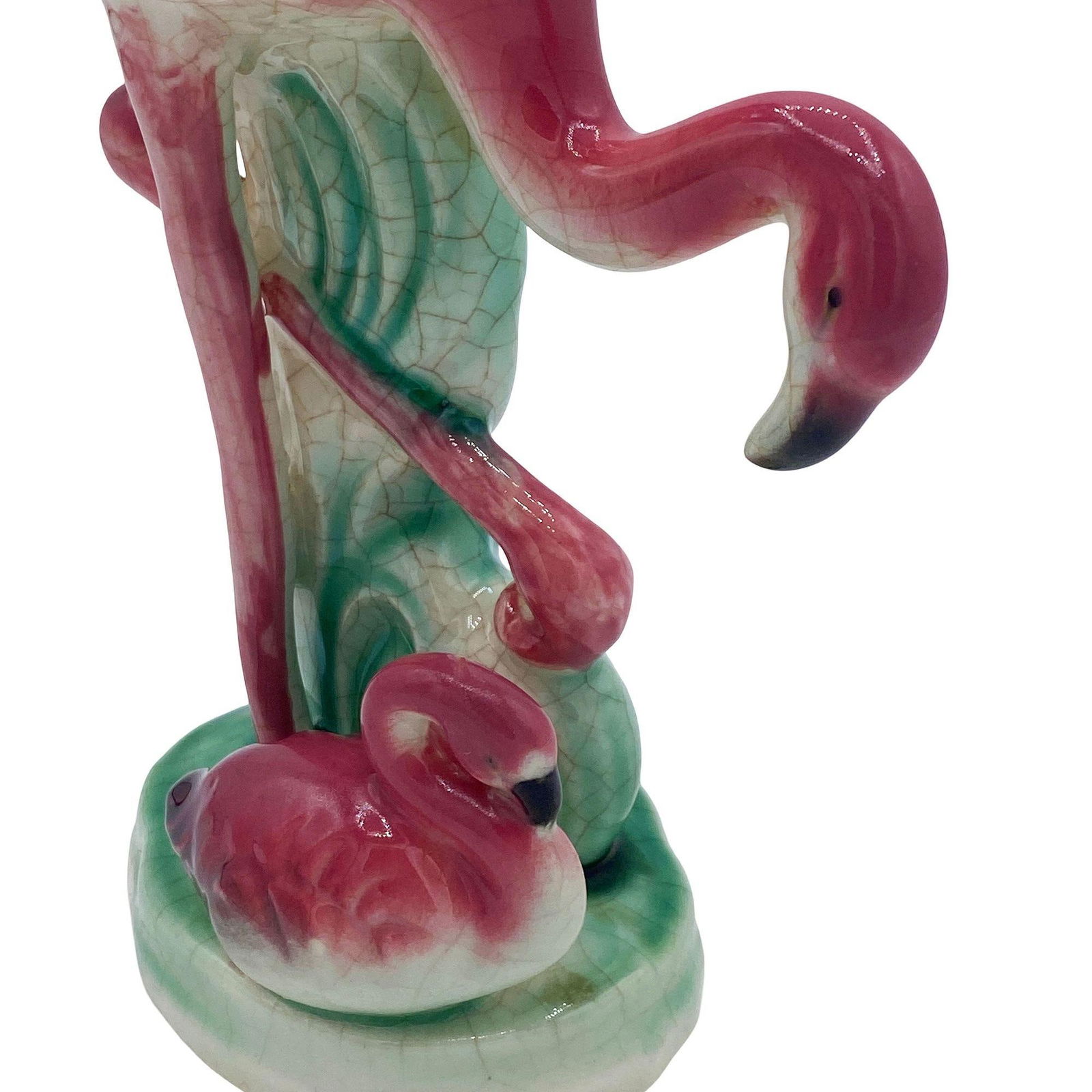 Mid-century Ceramic Flamingo Figurine & Vase Set by Maddux & Leftons - 16
