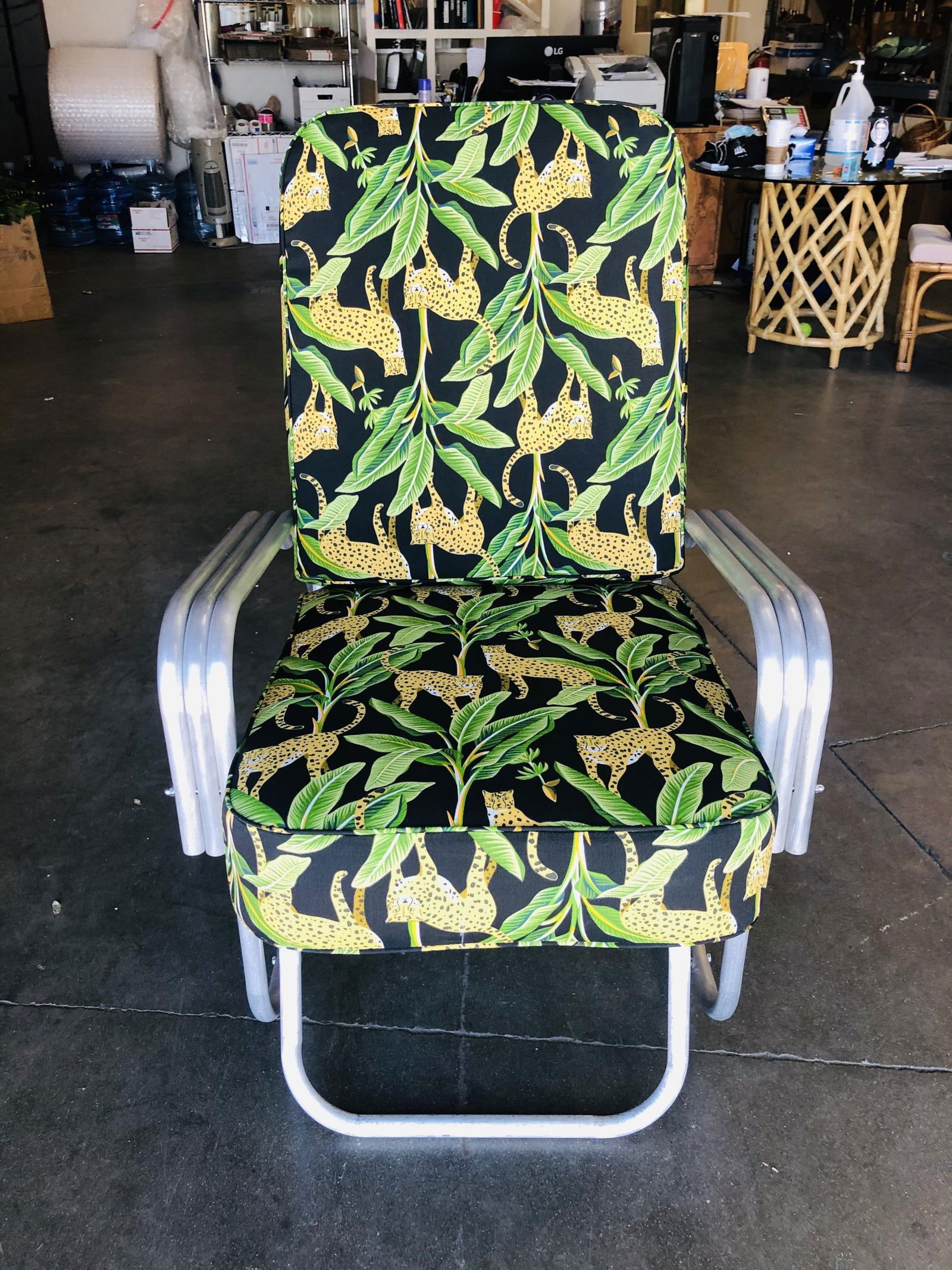 Aluminum Patio/Outdoor Slider Rocking Lounge Chair with Speed Arm - 8