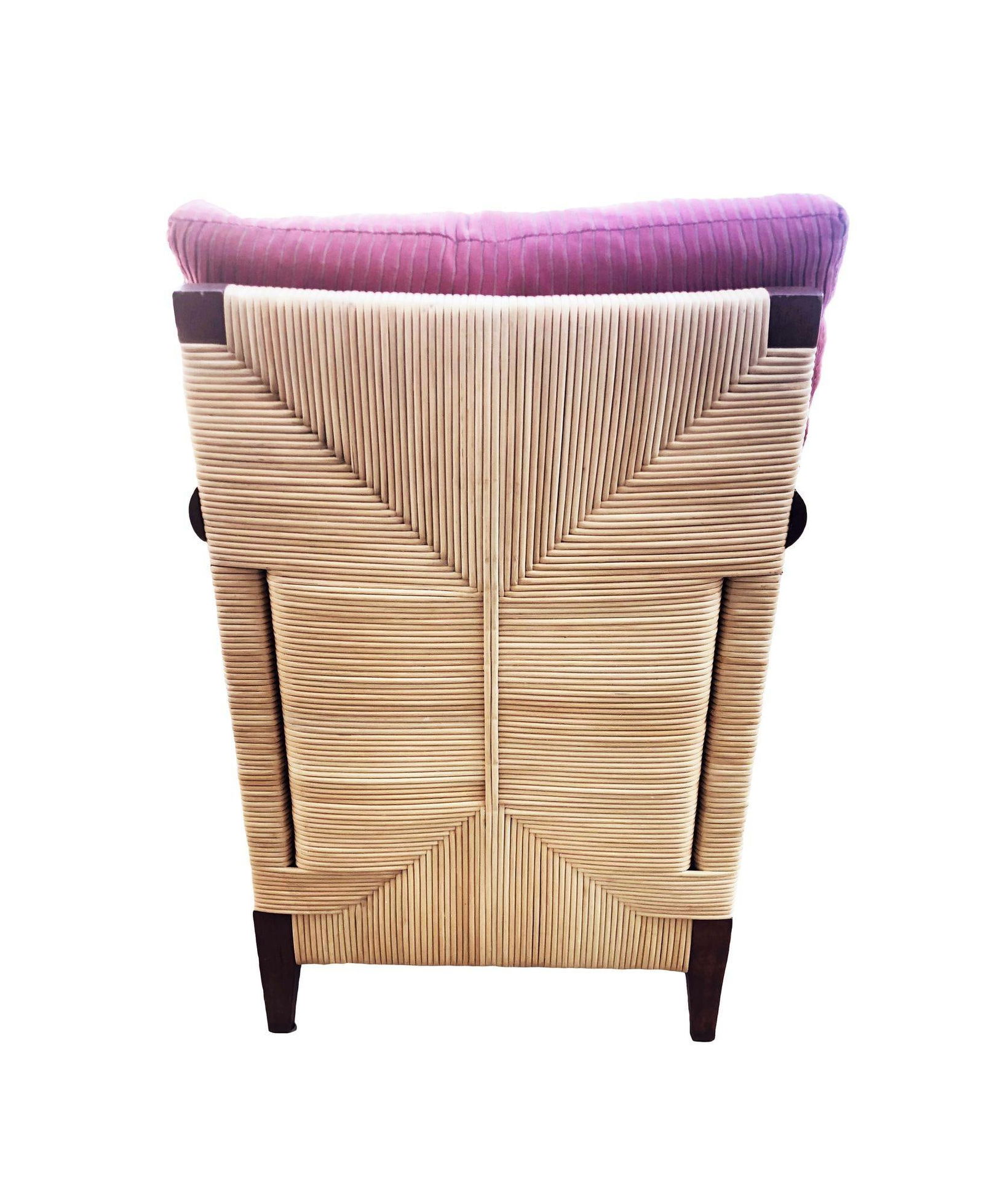 Donghia Rattan Lounge Chair & Ottoman by John Hutton, The Merbau Collection - 20