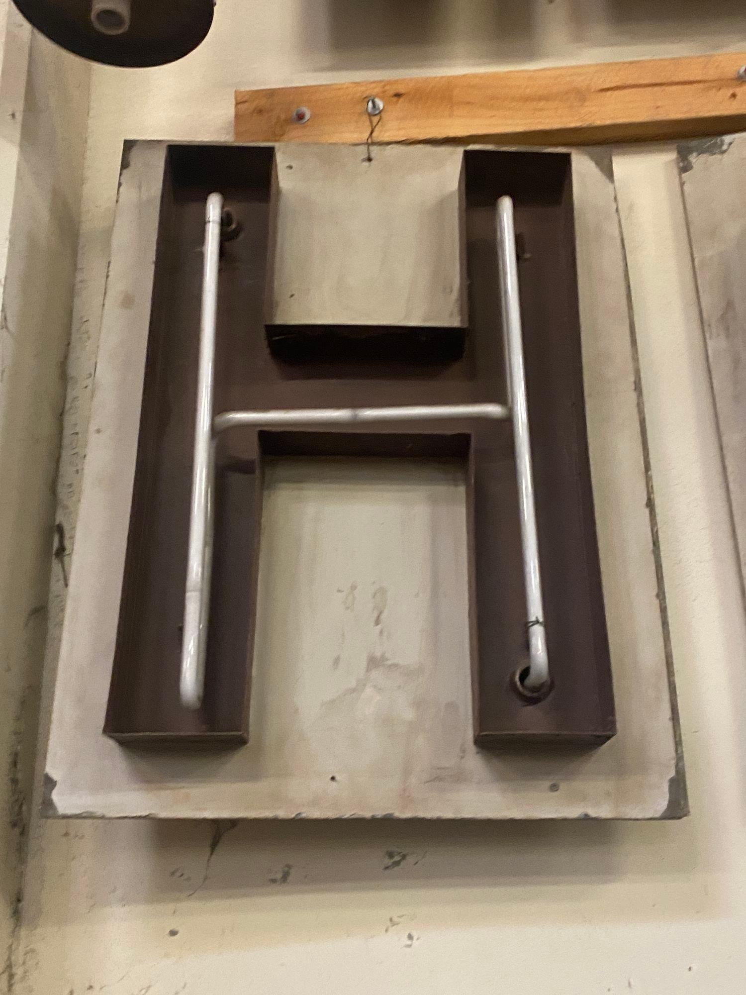 Large Vintage Neon Marquee Letter "H" From Pan American Auditorium - 10