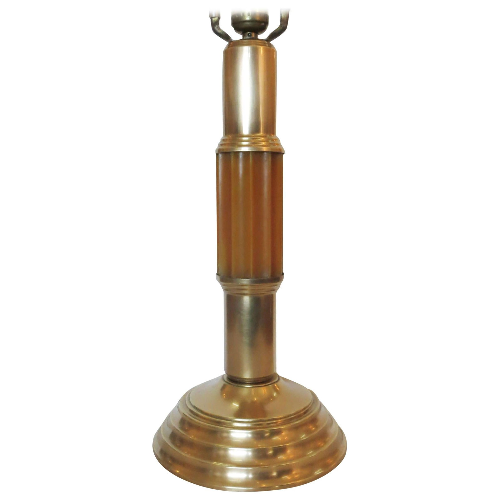 Art Deco Celluloid and Brass Table Lamp - 13