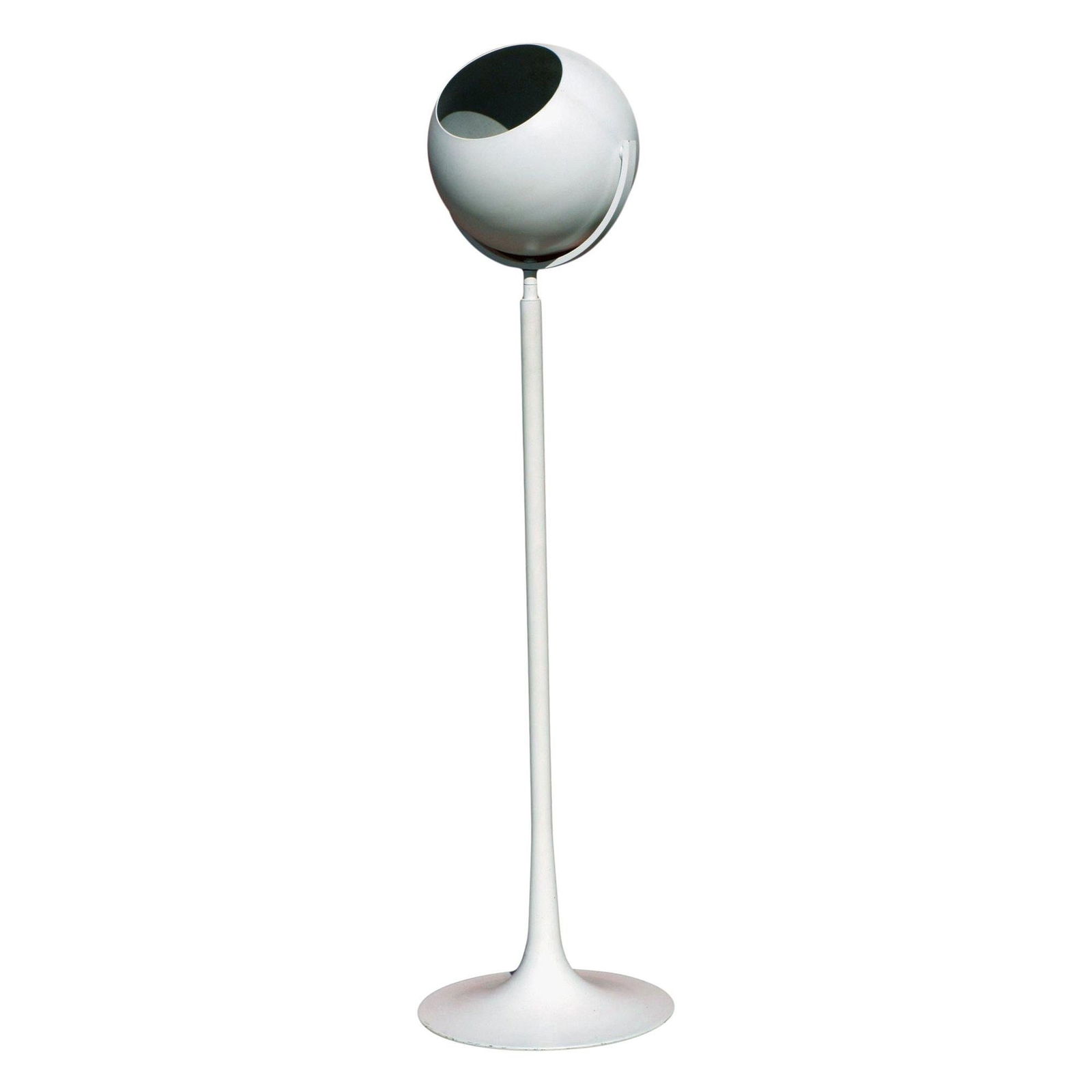 1970s Adjustable "Eye Ball" Floor Lamp on Pedestal Base - 2