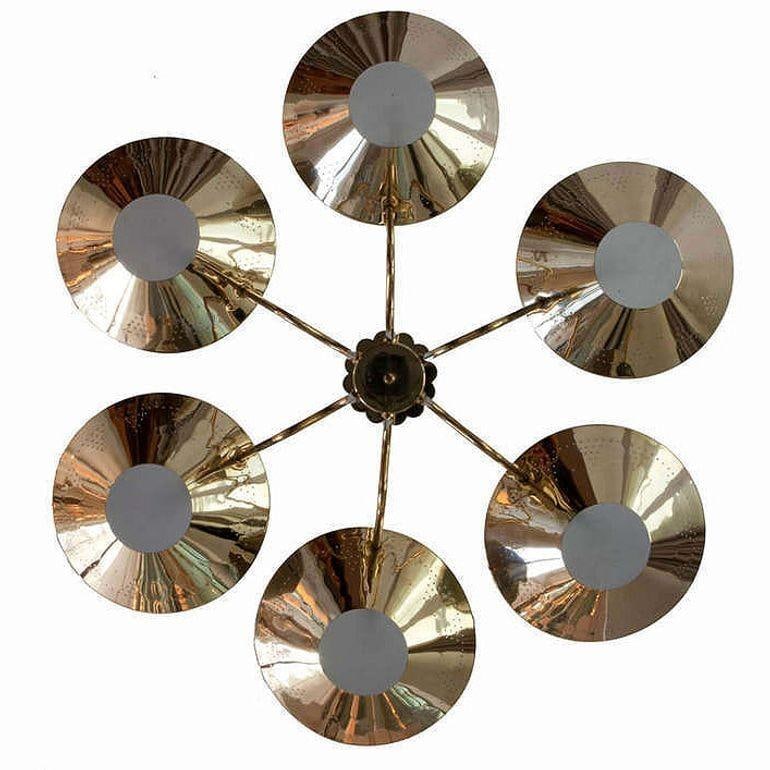 Six-Arm Austrian Chandelier, circa 1950 - 2