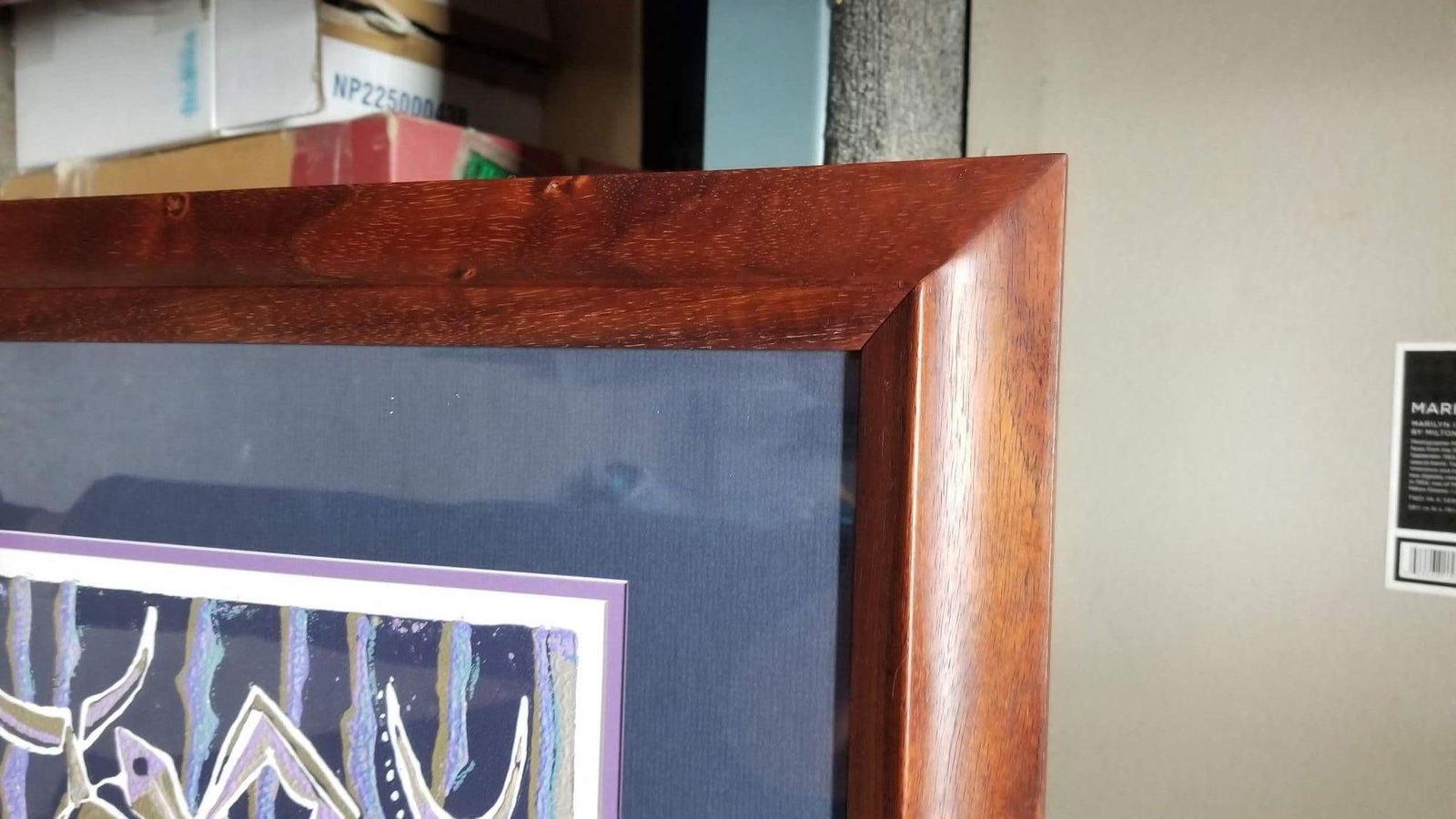 Block Print "Amakua" on Paper by Dale Moore Edition #2/15 - 12