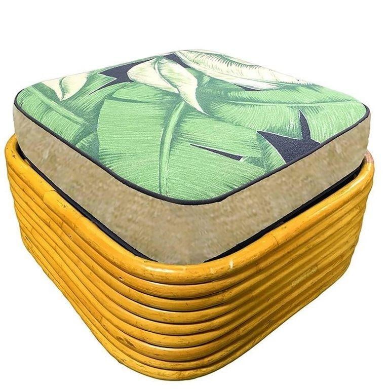 Restored Mid-Century Rattan and Mahogany Living Room Set - 3