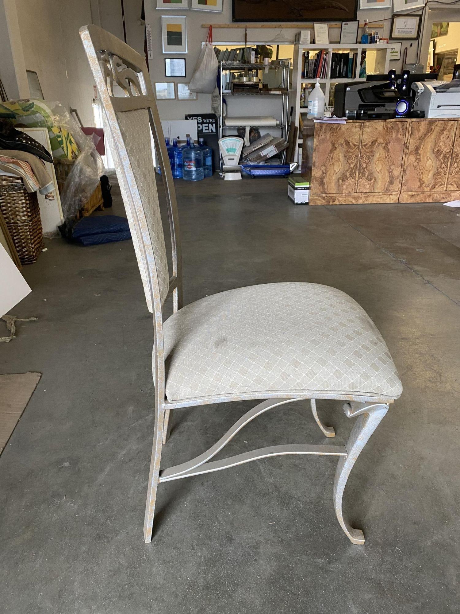 High Style Formal Dinning Steel Side Chair, Set of 4 - 14