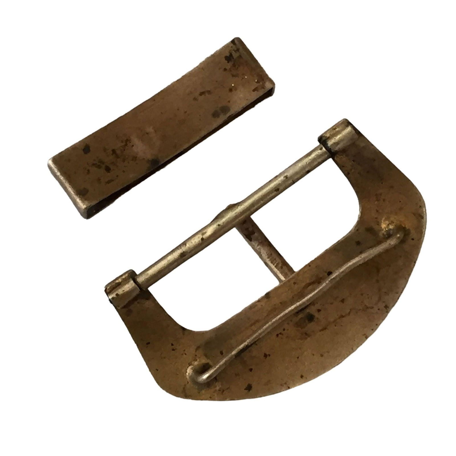 Bronze Enamelware Belt Buckle, circa 1910 - 18