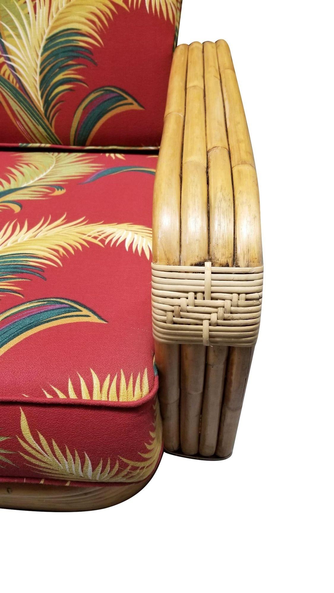 Paul T. Frankl 4-Strand Square Pretzel Round-Back Settee - 16