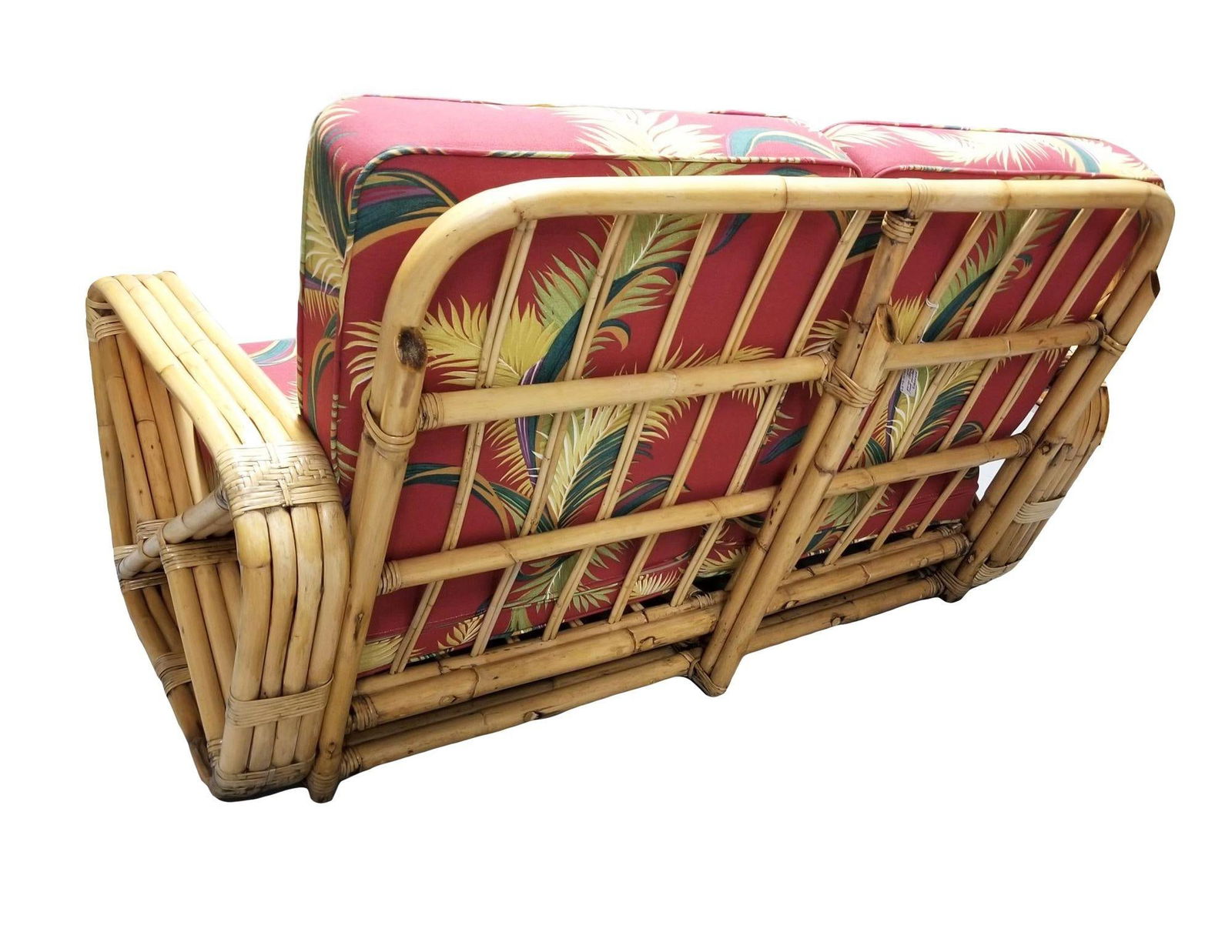 Paul T. Frankl 4-Strand Square Pretzel Round-Back Settee - 19