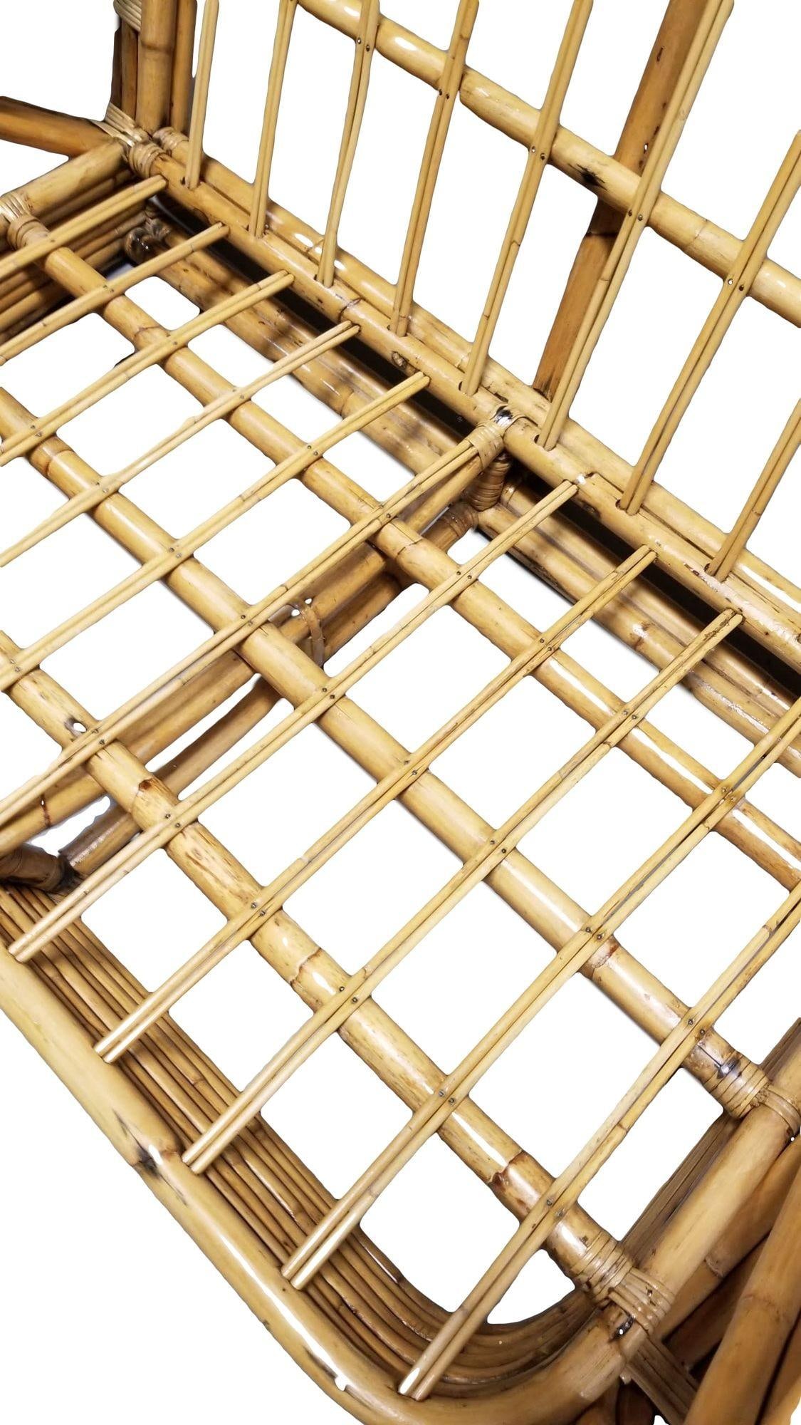 Paul T. Frankl 4-Strand Square Pretzel Round-Back Settee - 2