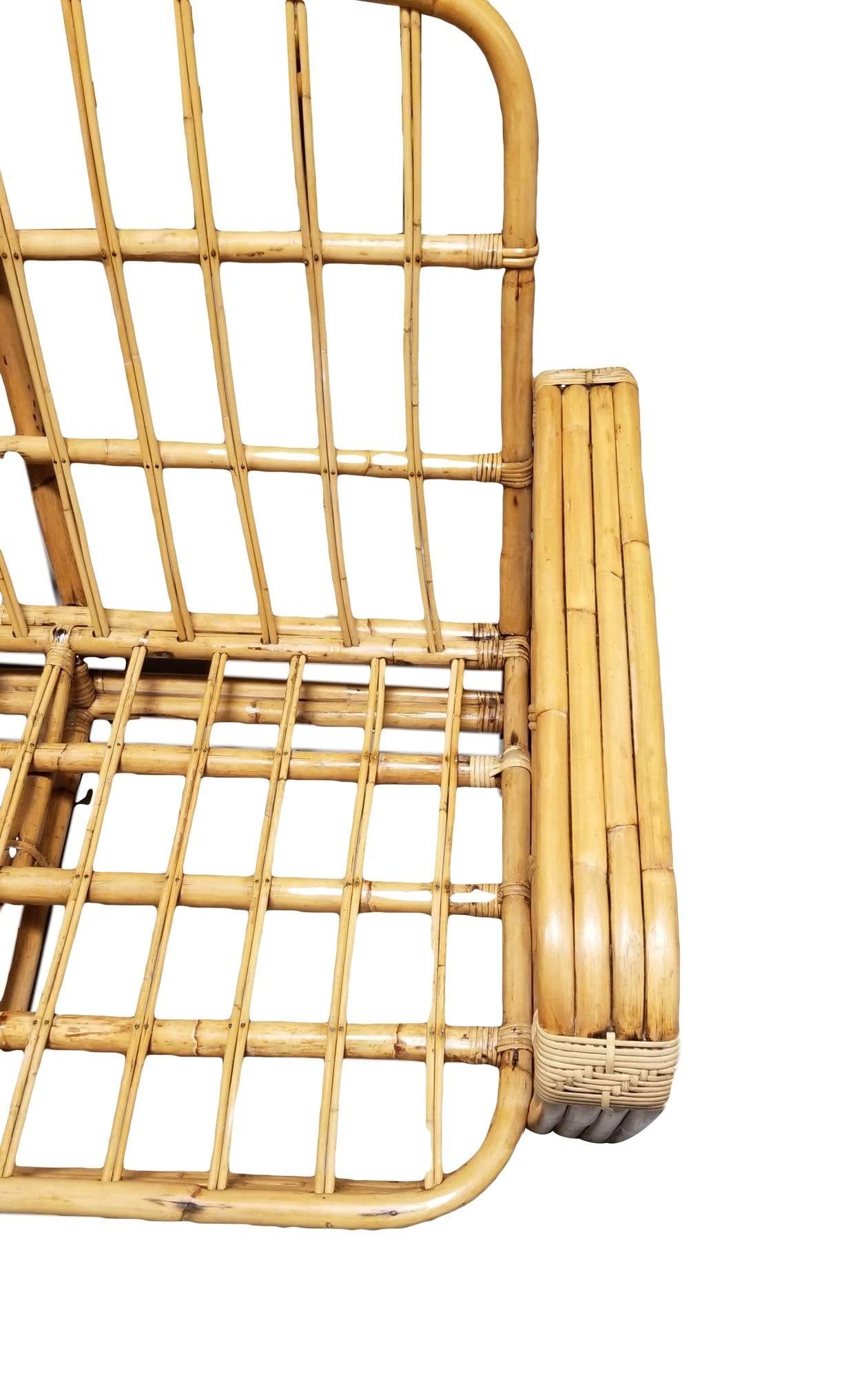 Paul T. Frankl 4-Strand Square Pretzel Round-Back Settee - 4