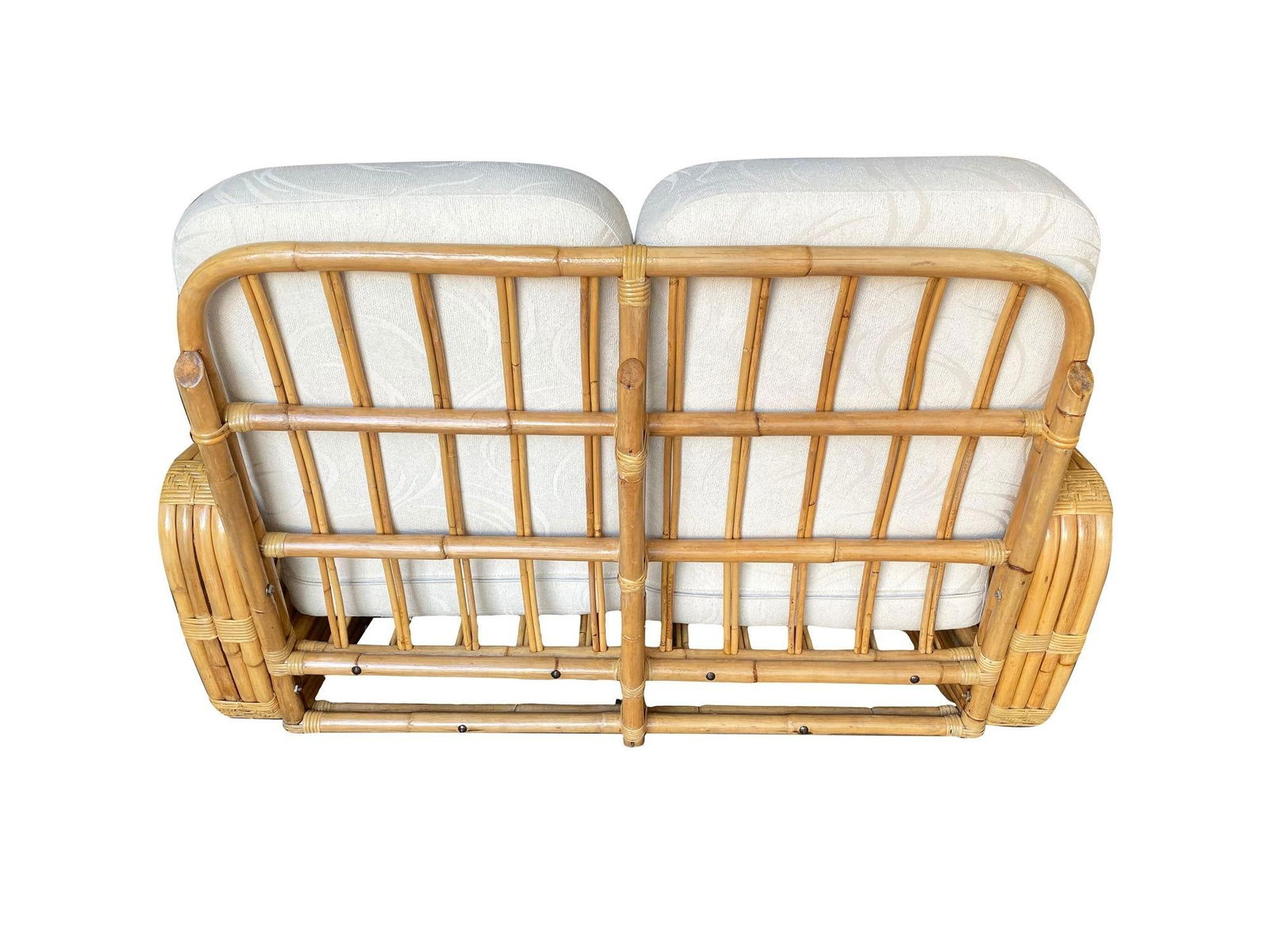 Paul T. Frankl 4-Strand Square Pretzel Round-Back Settee - 6