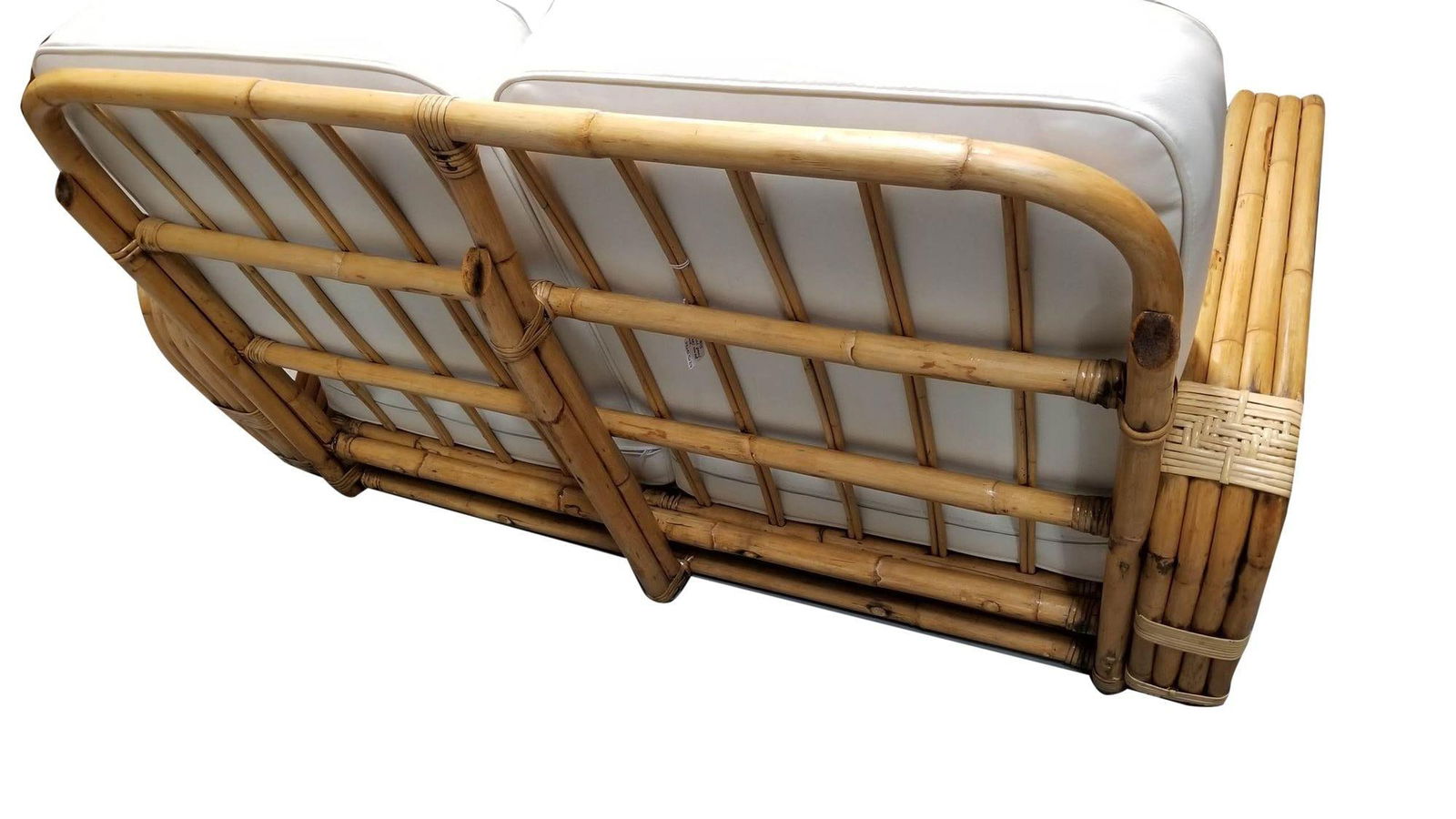 Paul T. Frankl 4-Strand Square Pretzel Round-Back Settee - 8