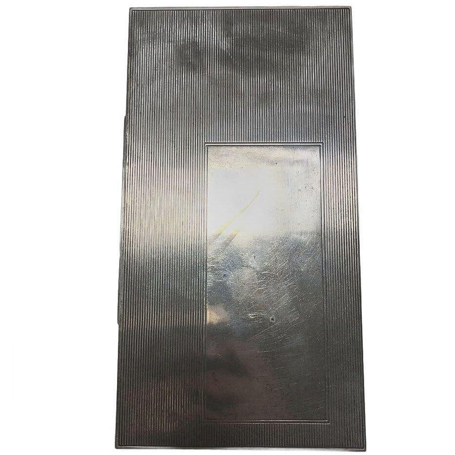 German Art Deco Sterling Silver& Mahogany Cigar Box by Dunhill - 18