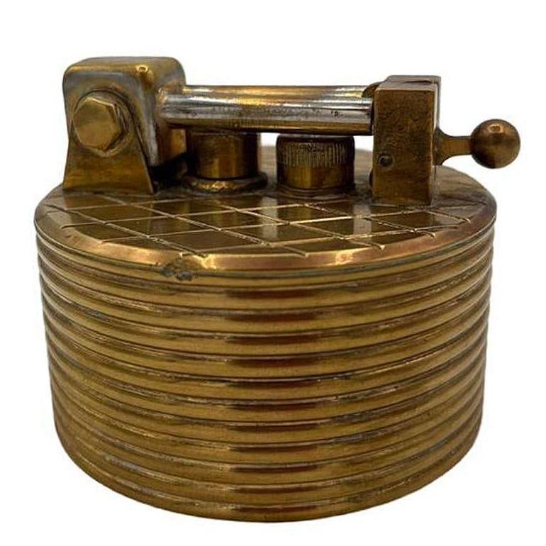 Mid-century "Brilux" for Dunhill Brass Lift-Arm Table Lighter, Switzerland - 13