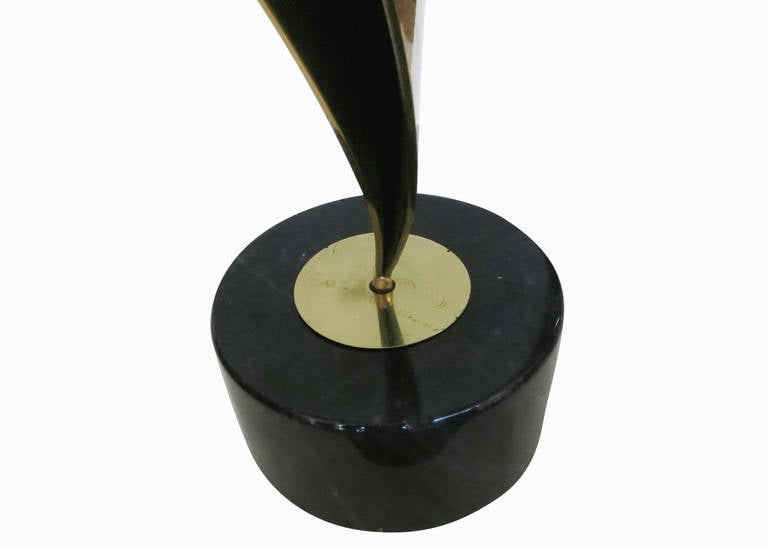 Post Modern Abstract Brass Table Sculpture by Curtis Jere, 1984 - 5