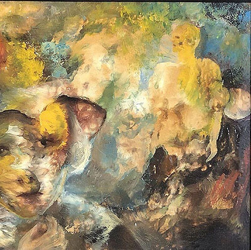 Raphael De Buck style Oil and Canvis impressionist Portiat, framed - 4