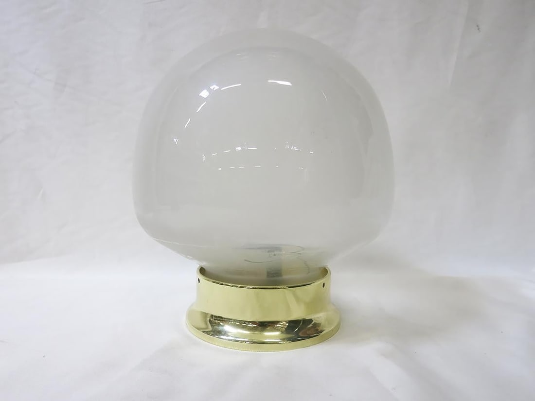 Small Vintage Gumdrop Ceiling Glass Globe Pendant - 4