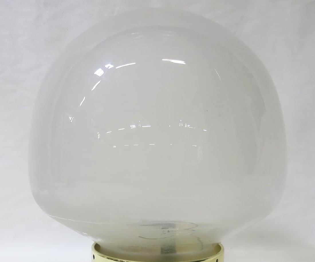 Small Vintage Gumdrop Ceiling Glass Globe Pendant - 6
