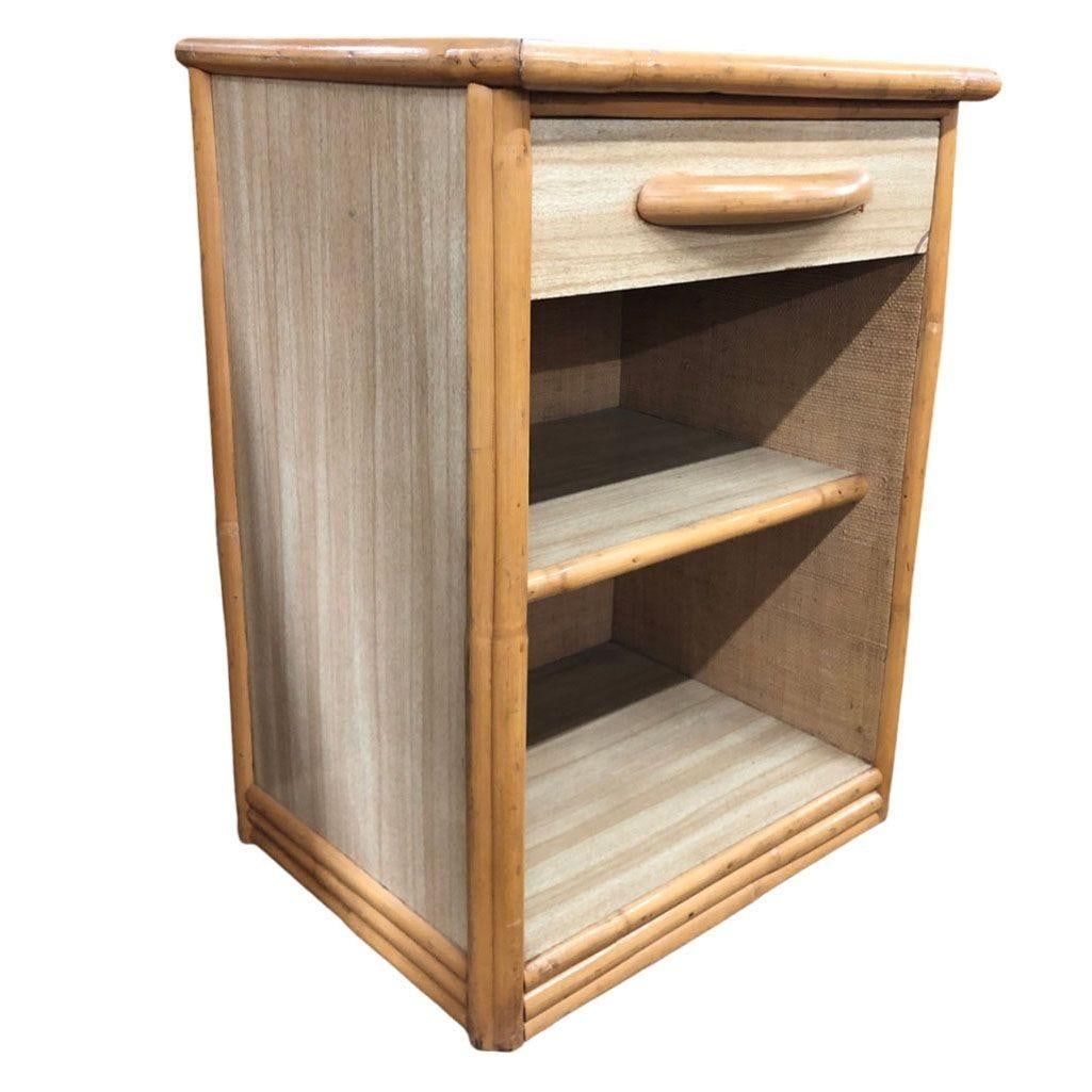 Restored Mid Century Rattan Dresser/Vanity Bedroom Set - 8