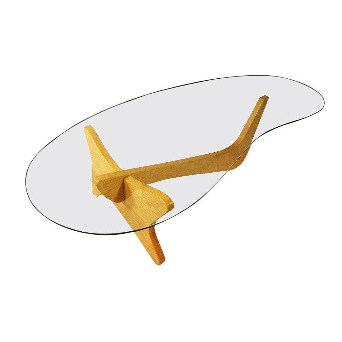 Mid-Century Noguchi Style Biomorphic "Airplane" Coffee Table - 15
