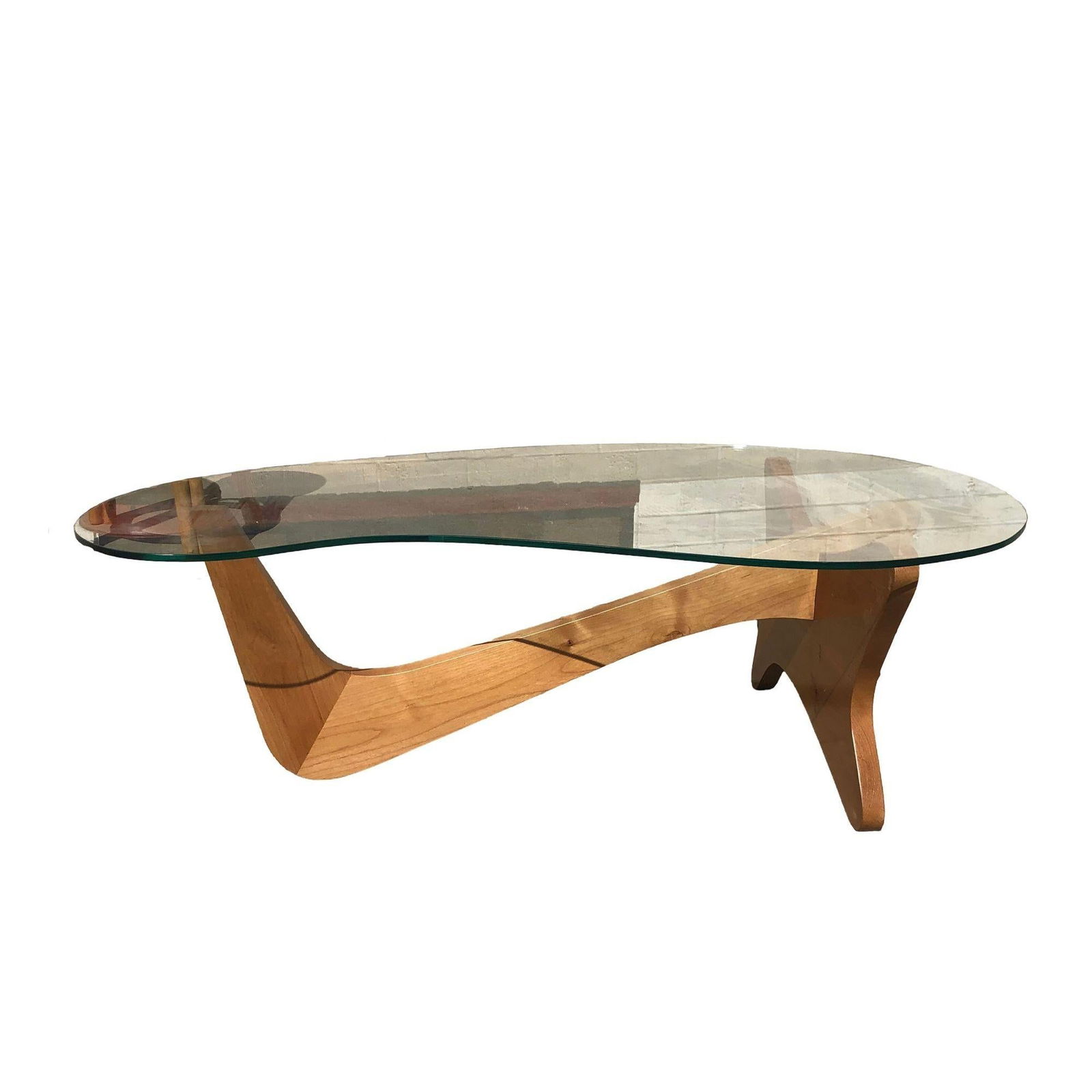 Mid-Century Noguchi Style Biomorphic "Airplane" Coffee Table - 6