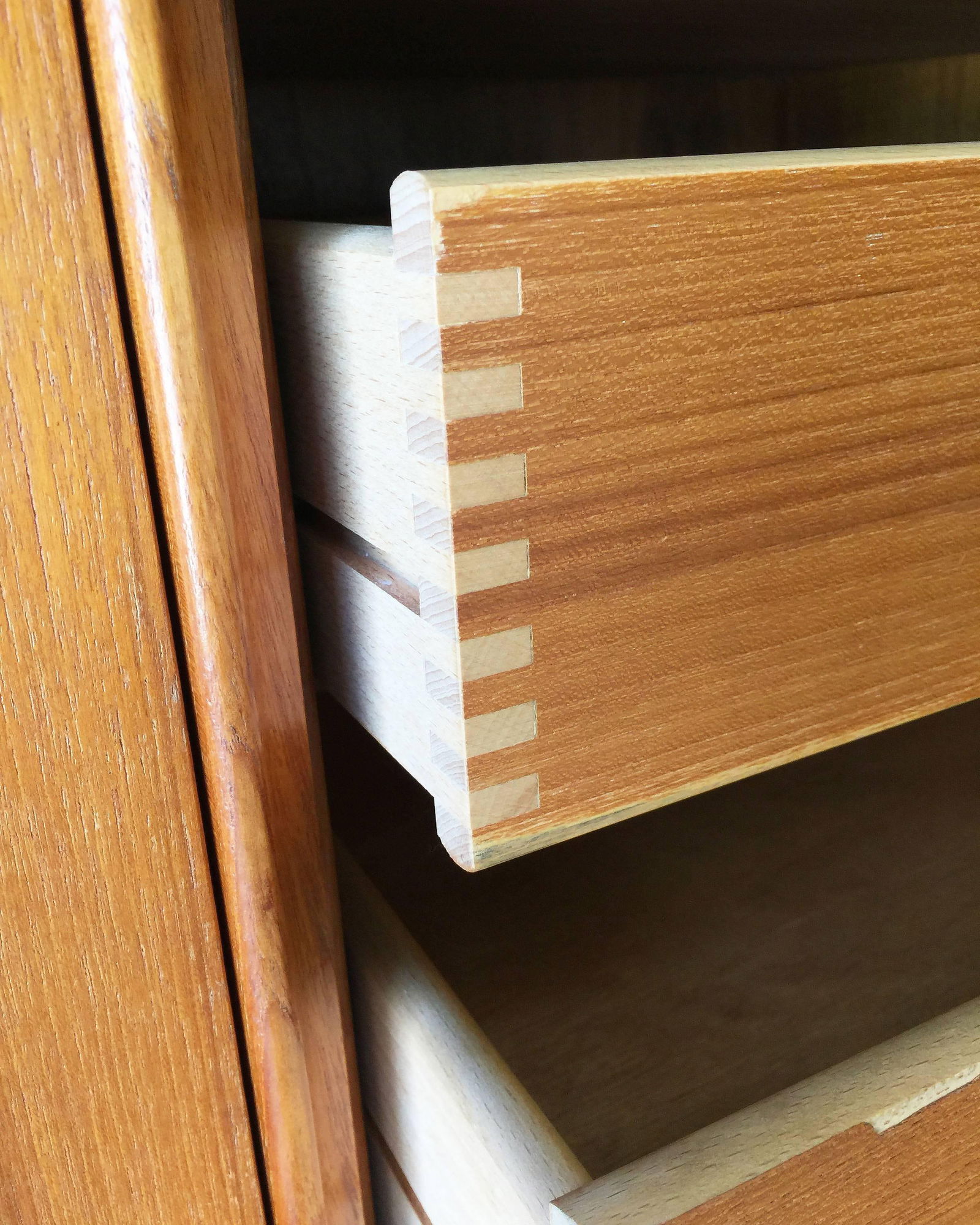 Side Rolling Front Wardrobe w Media Center, Chest of Drawers - 3