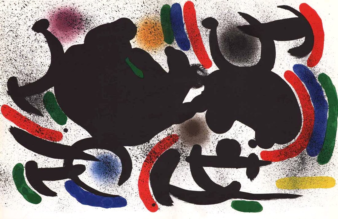 Joan Miro Original Lithograph V1-7d Mourlot 1970 (1 of 1)