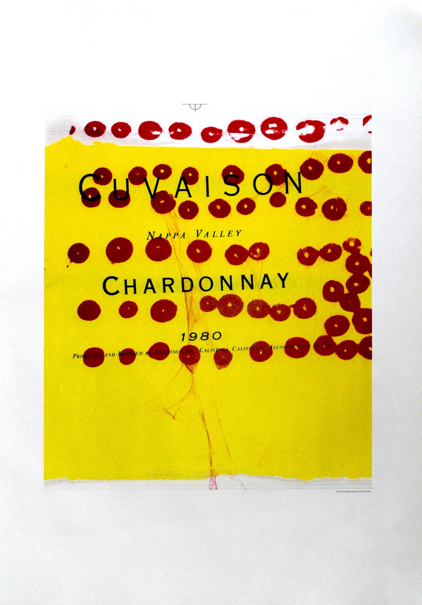 1999 Andy Warhol print Chardonnay 3 Pop Art: Title: 1999 Andy Warhol print Chardonnay 3 Pop Art Artist: Pop Art, Warhol Size: 1 Description: Artist: Andy Warhol Country: USA Title: Chardonnay 3 Printed: 1999 offset on luster paper Paper Size: 19