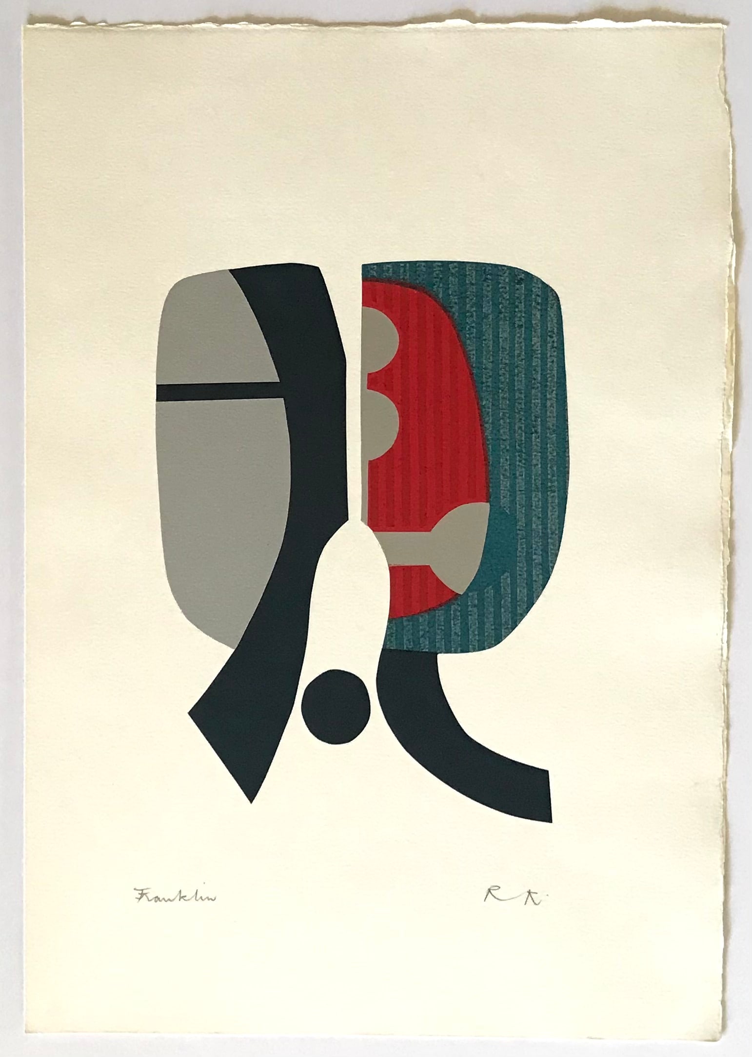 Ronald king signed screenprint Frankeleyn 1967 (1 of 1)