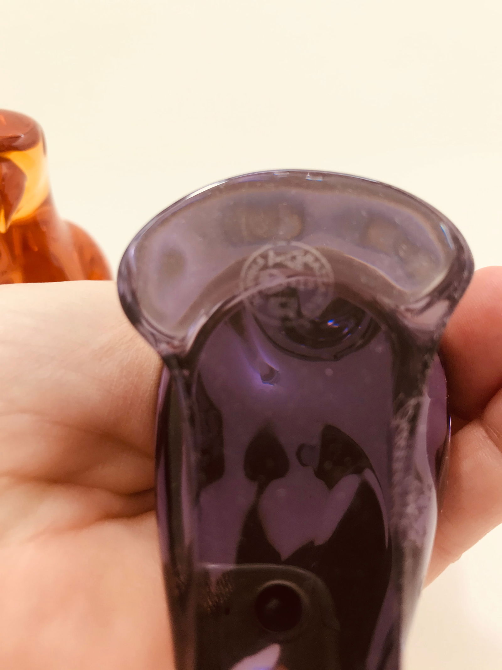 Pair of Baccarat France Art Glass Parrot Bird Signed - 4