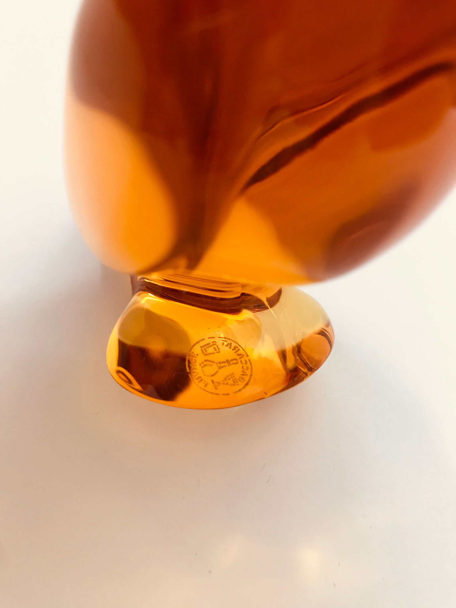 Pair of Baccarat France Art Glass Parrot Bird Signed - 5