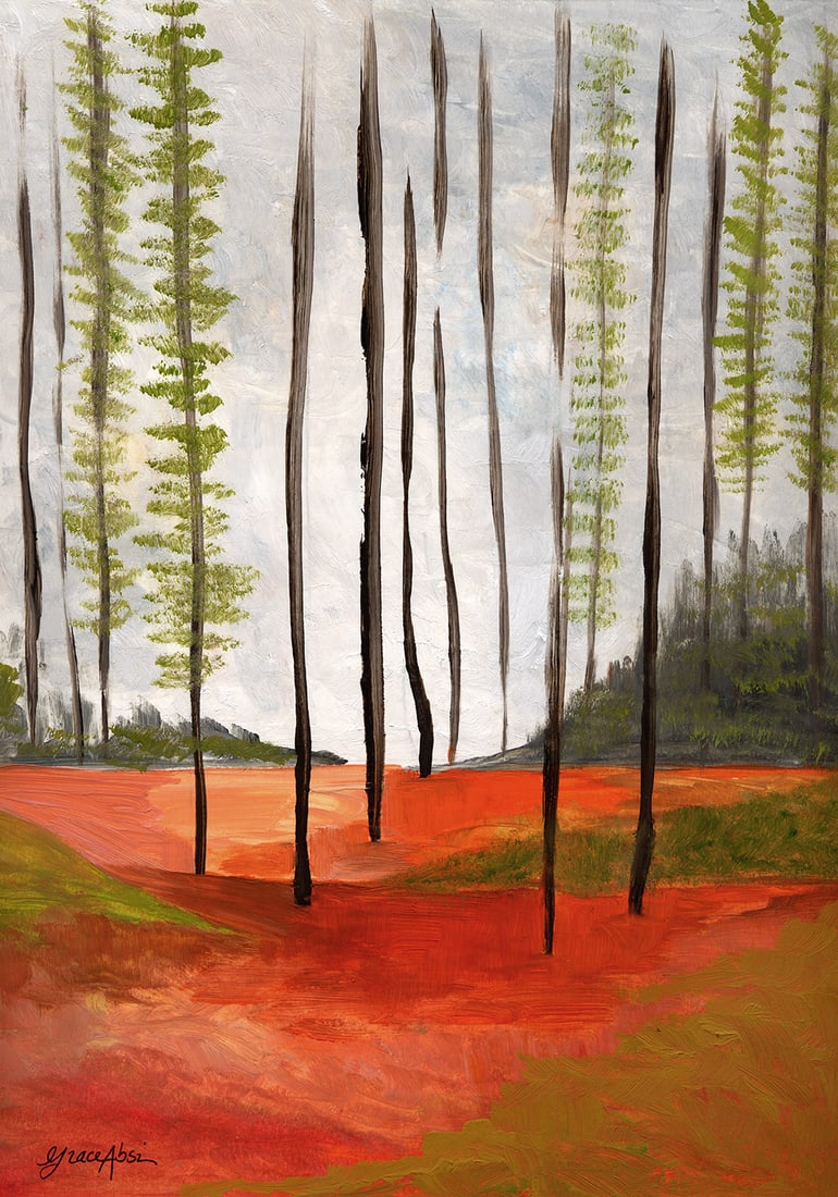 Absi Grace Beyond Oil Painting on Paper (1 of 1)