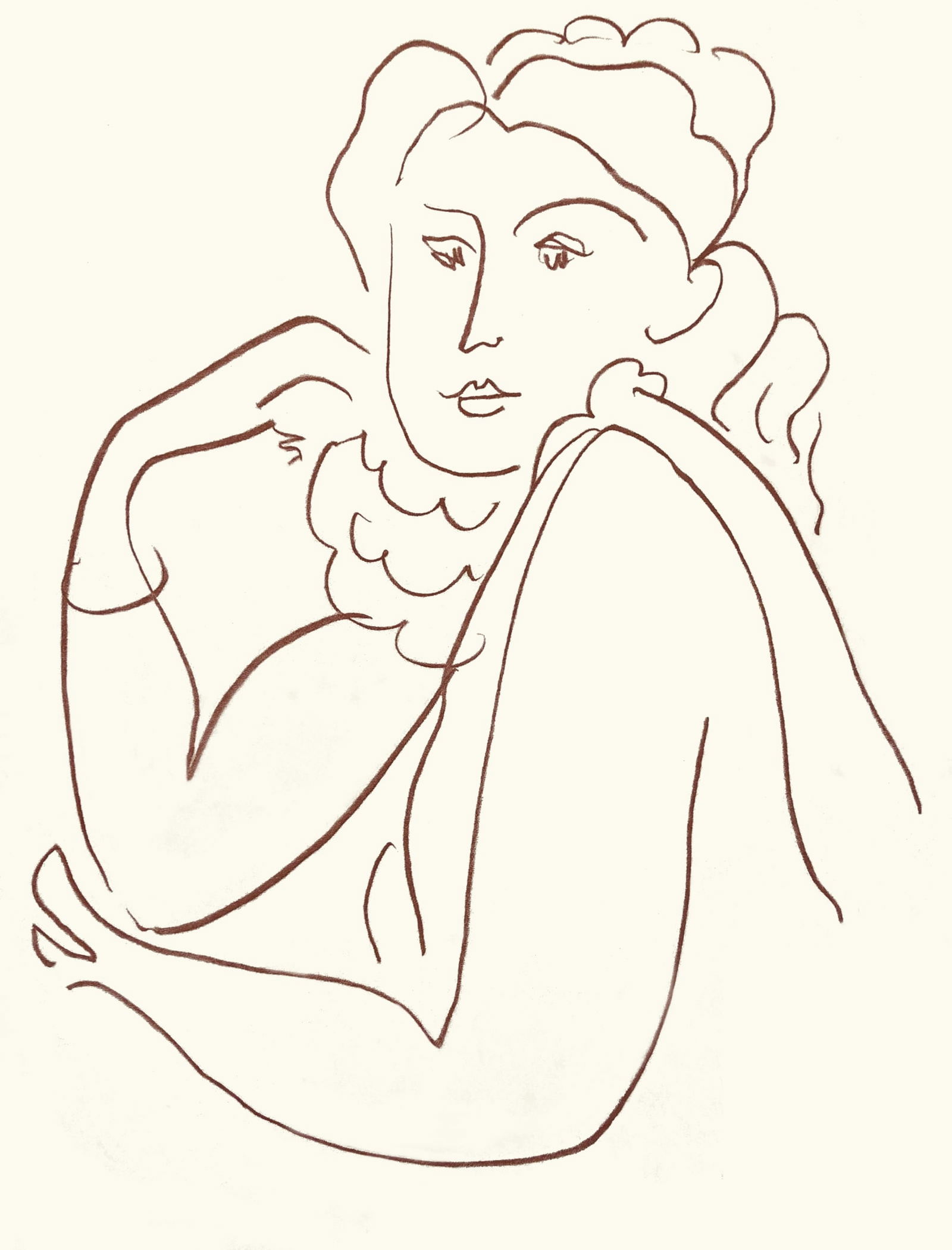 Henri Matisse Florilege Des Amours 39 Circa 1970s: Title: Henri Matisse Florilege Des Amours 39 Circa 1970s Artist: Henri Matisse, Variety of Matisse Size: 1 Description: Artist: Henri Matisse (after) Country: France Title: Florilege des amours - Plat