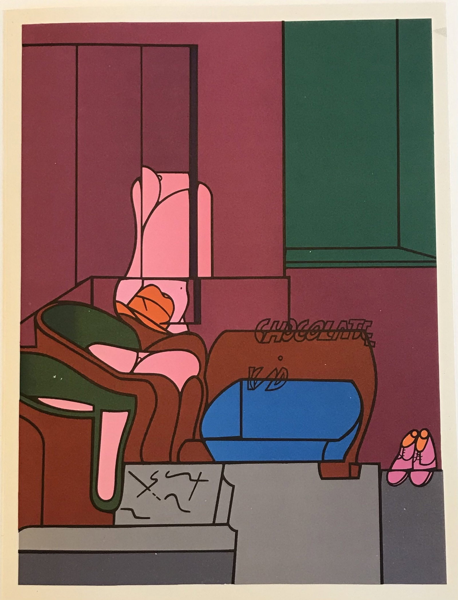 Adami Lithograph DM04188 Derriere le Miroir 1970 (1 of 1)