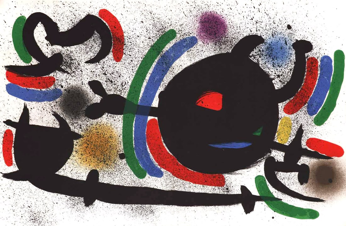 Joan Miro Original Lithograph V1-10d Mourlot 1970 (1 of 1)
