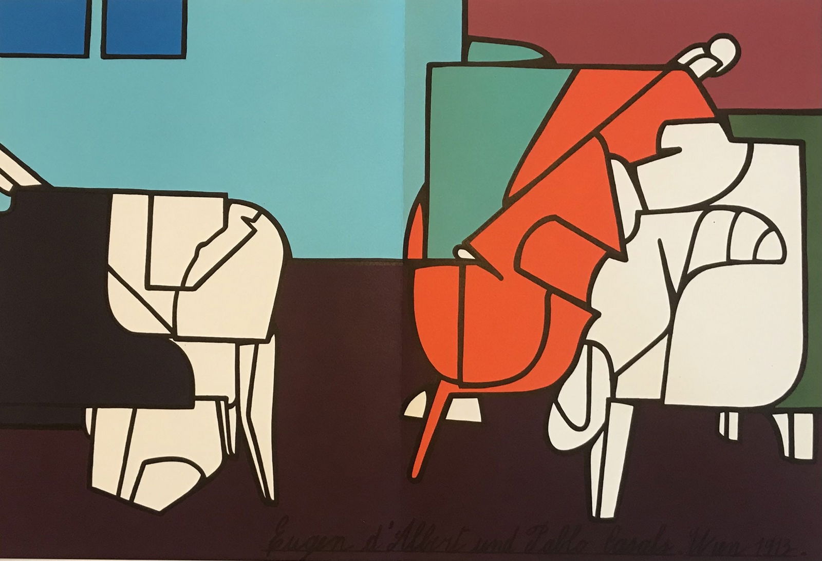 Adami Lithograph DM06188d Derriere le Miroir 1970 (1 of 1)